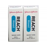 2 x J&J REACH® DENTAL FLOSS - PROFESSIONAL SIZE - Dental Floss, Waxed, Unflavored, 200 yds